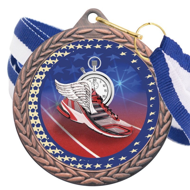Medalla Atletismo Color 5020 Bronce Ø50mm