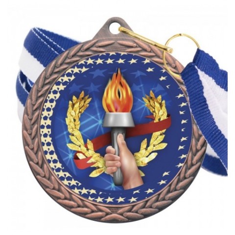 Medalla Deportiva Color 5020 Bronce Ø50mm