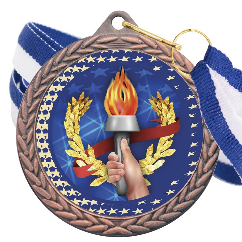 Medalla Deportiva Color 5020 Bronce Ø50mm