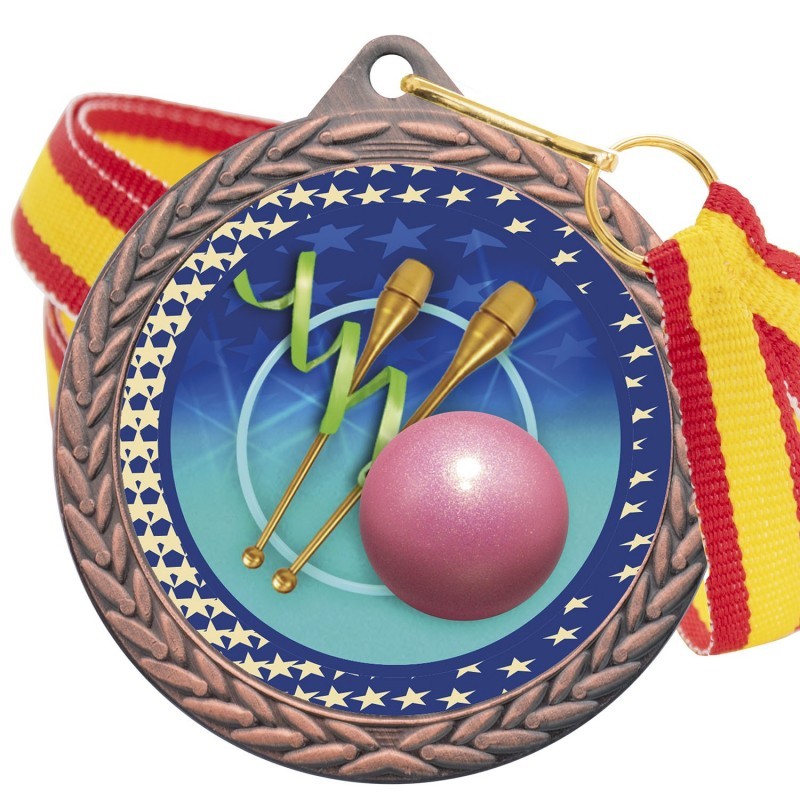 Medalla Gimnasia Rítmica Color 5020 Bronce Ø50mm