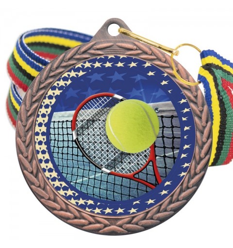 Medalla Tenis Color 5020 Bronce Ø50mm