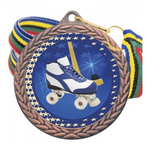 Medalla Hockey Patines Color 5020 Bronce Ø50mm