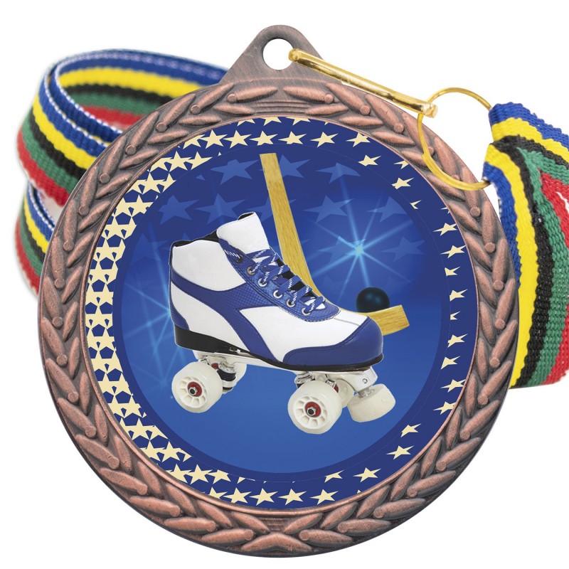Medalla Hockey Patines Color 5020 Bronce Ø50mm