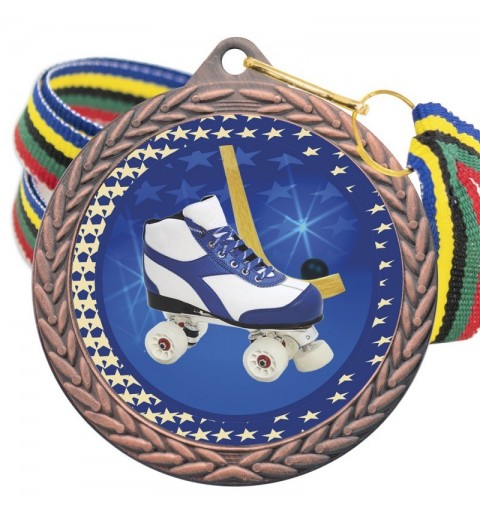 Medalla Hockey Patines Color 5020 Bronce Ø50mm
