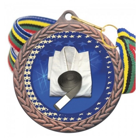Medalla Judo Color 5020 Bronce Ø50mm