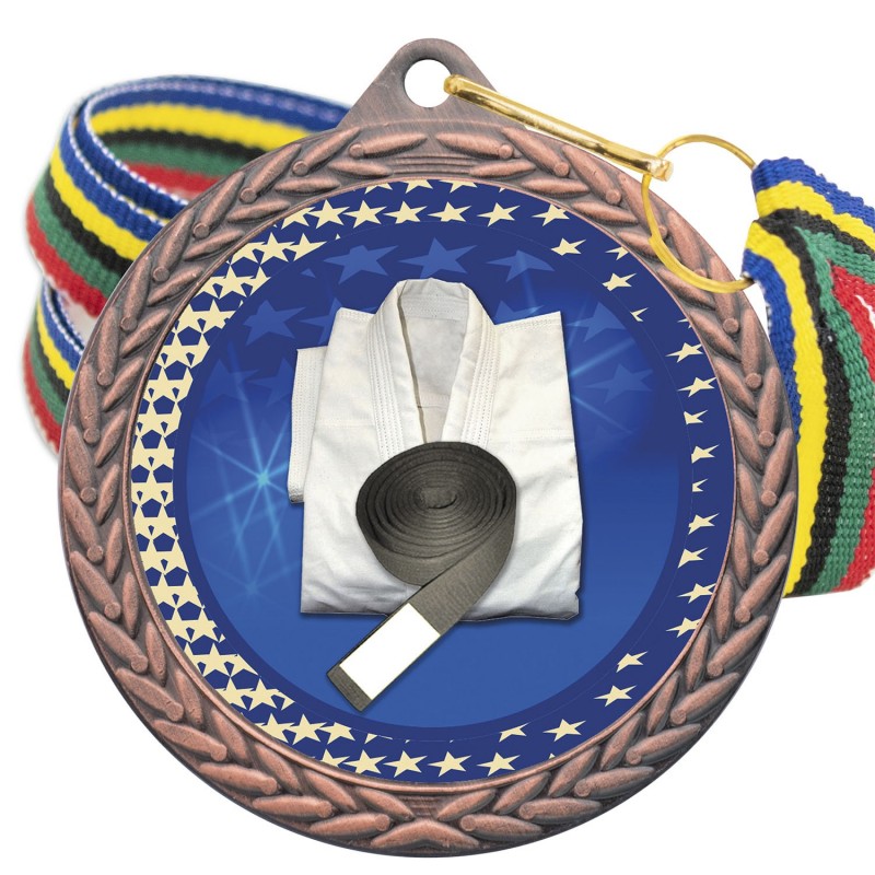 Medalla Judo Color 5020 Bronce Ø50mm
