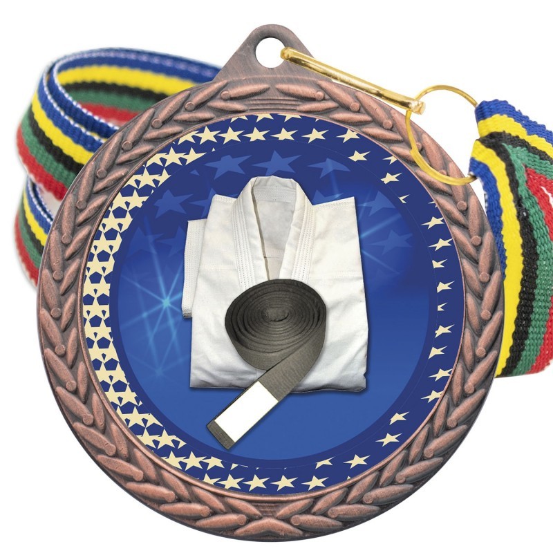 Medalla Judo Color 5020 Bronce Ø50mm