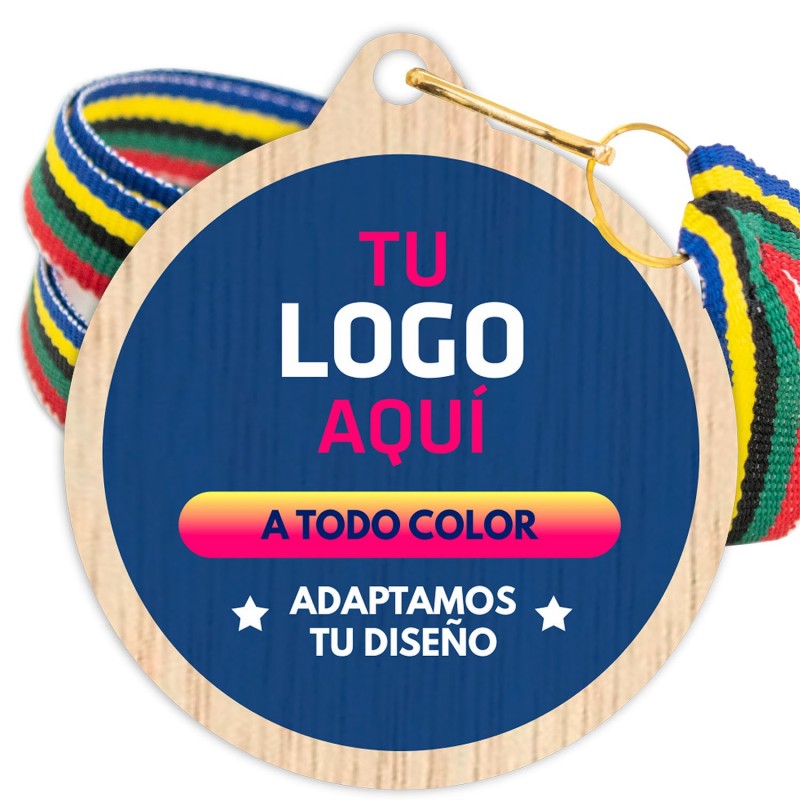 Medalla Madera 5001 Ø70mm Personalizada