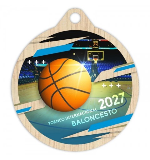 Medalla Madera 5001 Ø70mm Personalizada