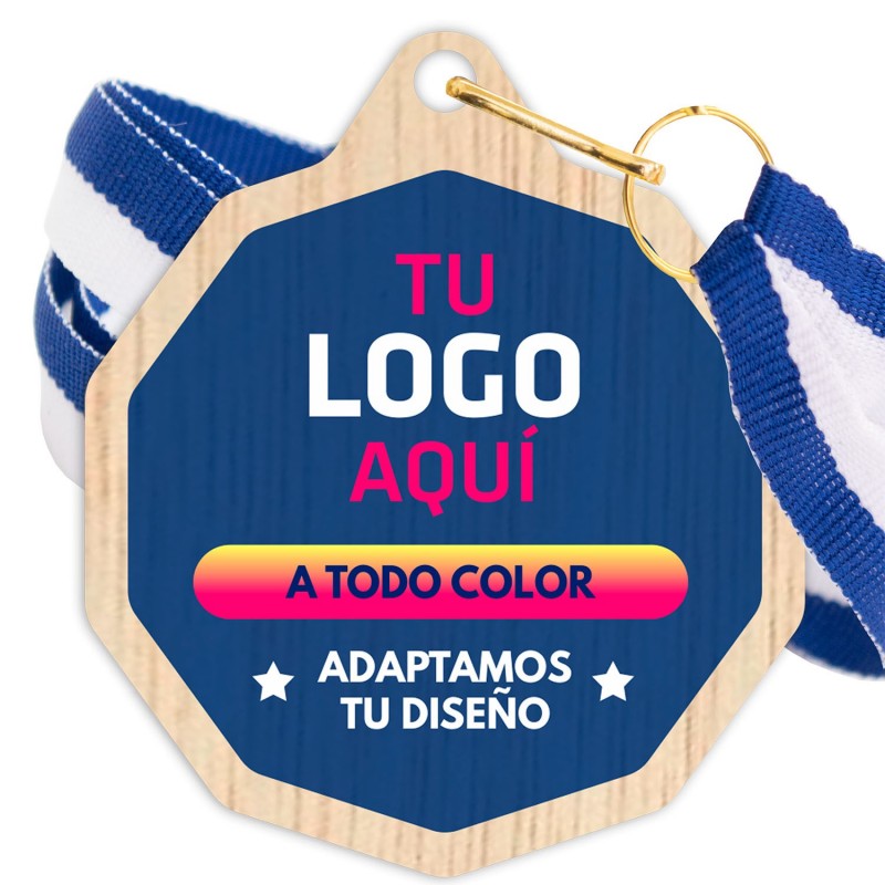 Medalla Madera 5003 Ø70mm Personalizada