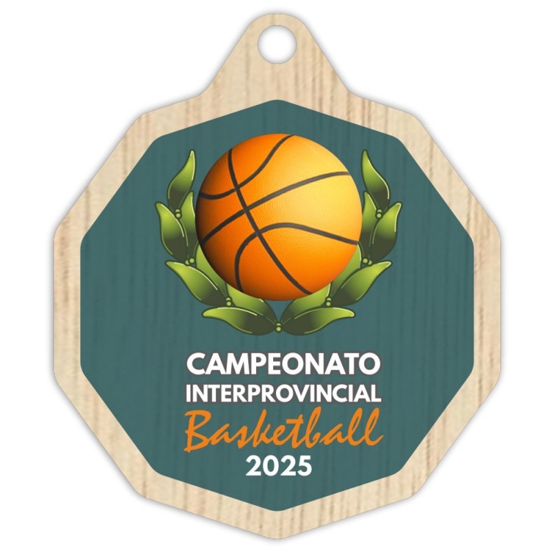 Medalla Madera 5003 Ø70mm Personalizada