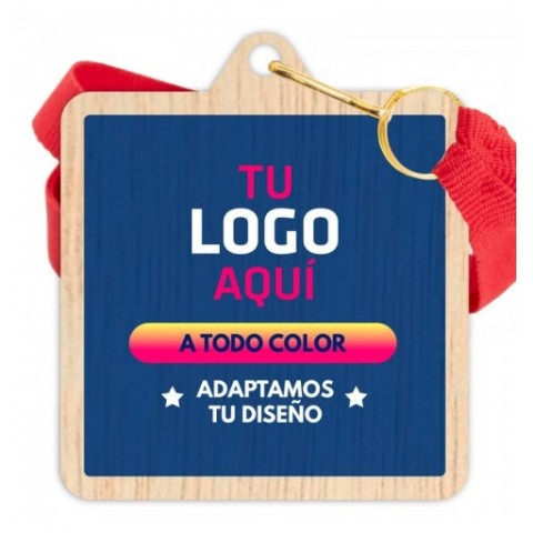 Medalla Madera 5004 Ø70mm Personalizada