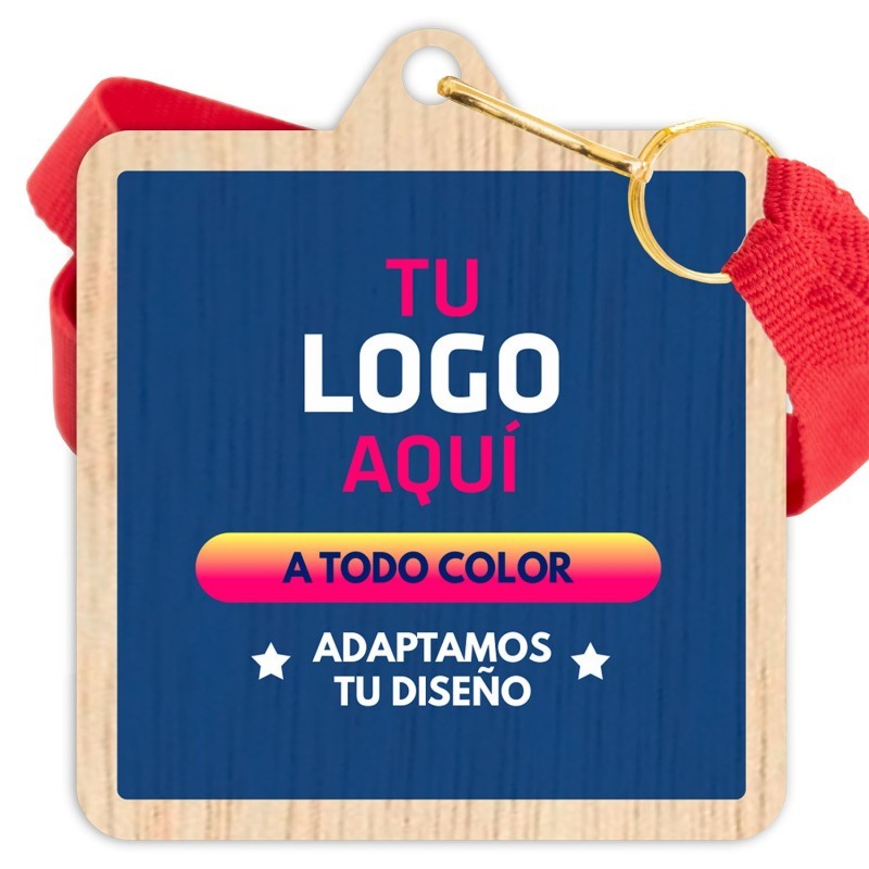 Medalla Madera 5004 Ø70mm Personalizada