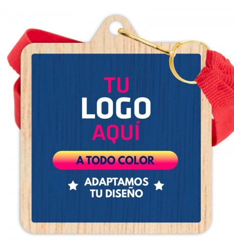 Medalla Madera 5004 Ø70mm Personalizada