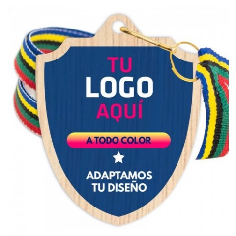 Medalla Madera 5005 Ø70mm Personalizada