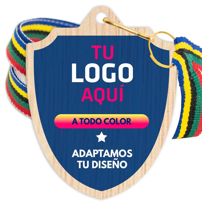 Medalla Madera 5005 Ø70mm Personalizada