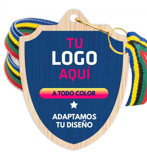 Medalla Madera 5005 Ø70mm Personalizada