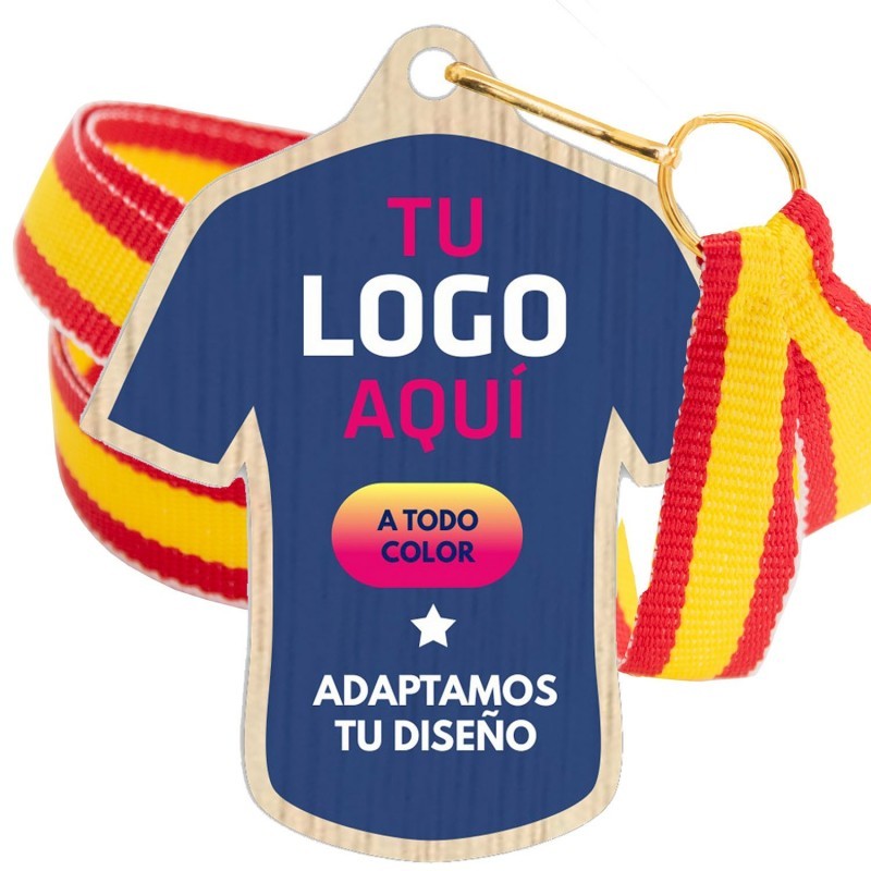 Medalla Madera 5007 Ø70mm Personalizada