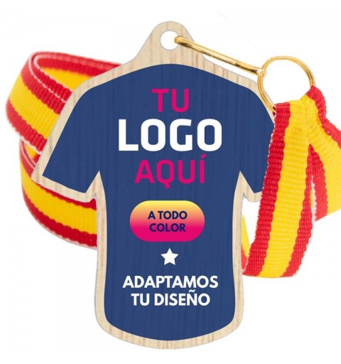 Medalla Madera 5007 Ø70mm Personalizada