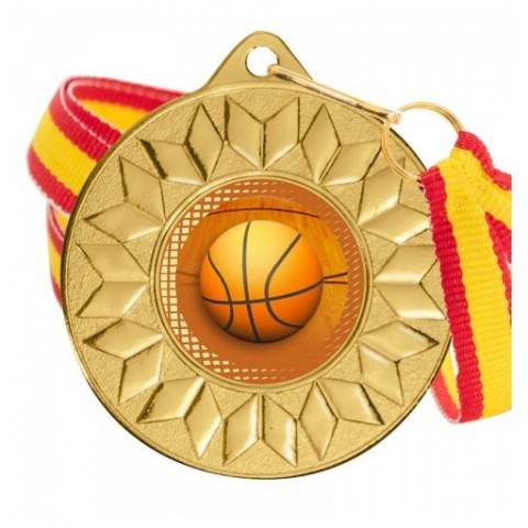 Medalla Baloncesto 5617 Oro Ø50mm