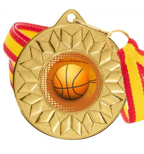 Medalla Baloncesto 5617 Oro Ø50mm