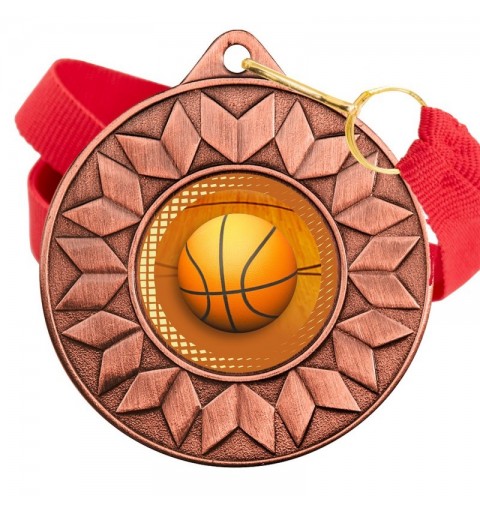 Medalla Baloncesto 5617 Bronce Ø50mm