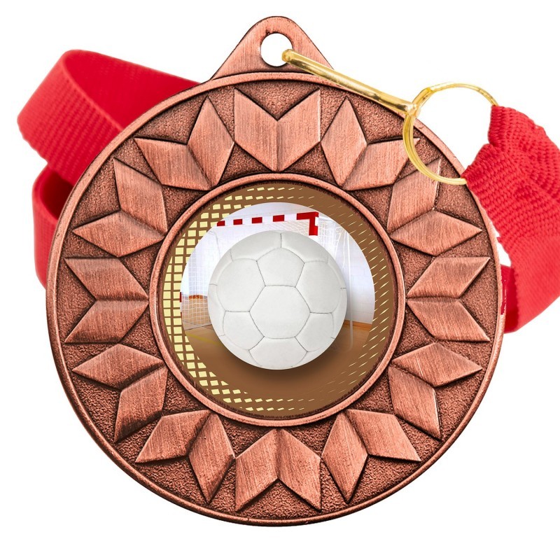 Medalla Balonmano Color 5617 Bronce Ø50mm