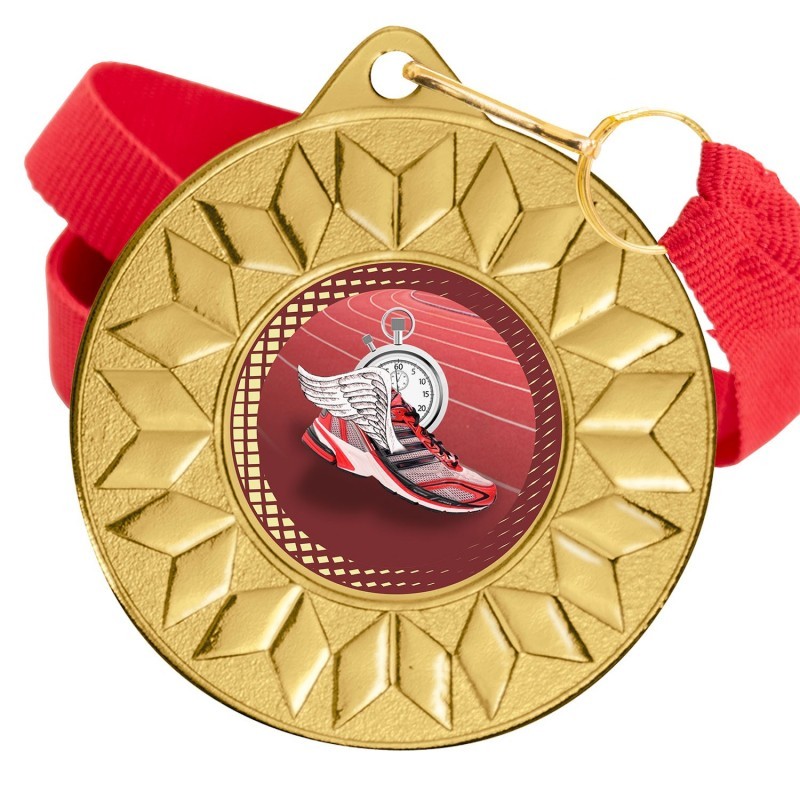 Medalla Atletismo Color 5617 Oro Ø50mm