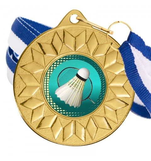 Medalla Bádminton Color 5617 Oro Ø50mm