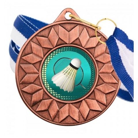 Medalla Bádminton Color 5617 Bronce Ø50mm