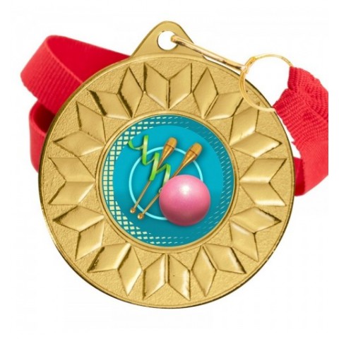Medalla Gimnasia Rítmica Color 5617 Oro Ø50mm
