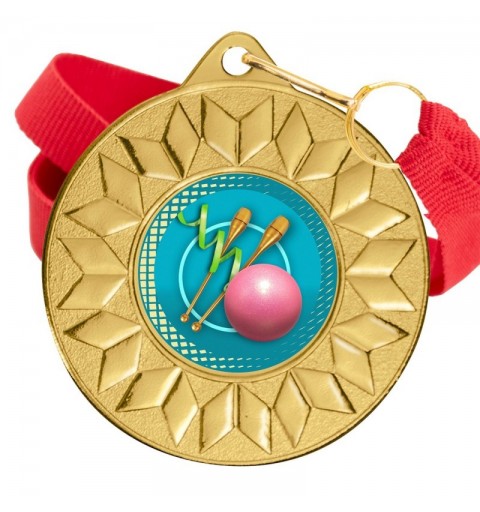 Medalla Gimnasia Rítmica Color 5617 Oro Ø50mm