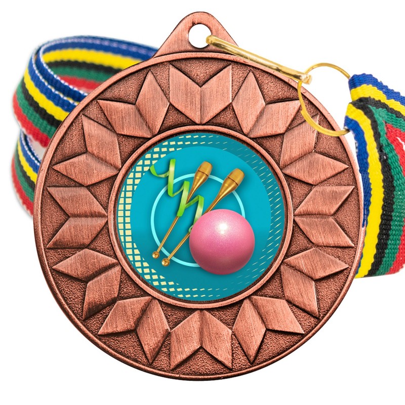 Medalla Gimnasia Rítmica Color 5617 Bronce Ø50mm