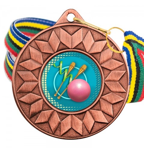Medalla Gimnasia Rítmica Color 5617 Bronce Ø50mm