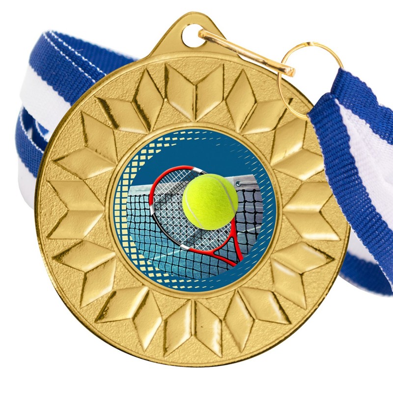 Medalla Tenis Color 5617 Oro Ø50mm