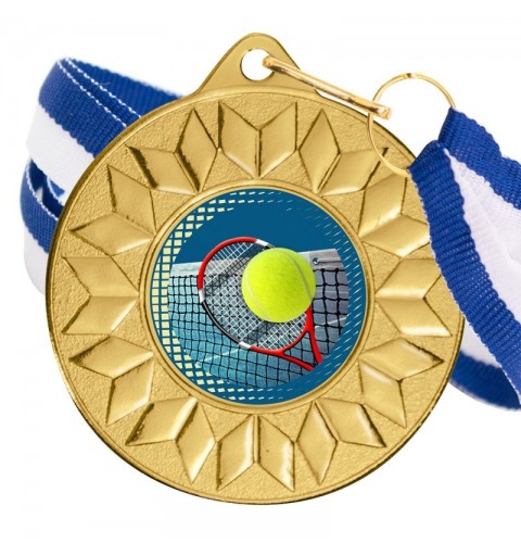 Medalla Tenis Color 5617 Oro Ø50mm