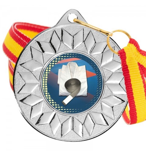 Medalla Judo Color 5617 Plata Ø50mm