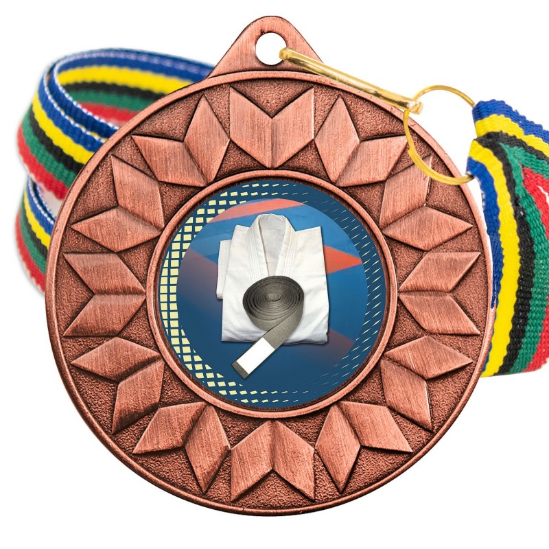 Medalla Judo Color 5617 Bronce Ø50mm
