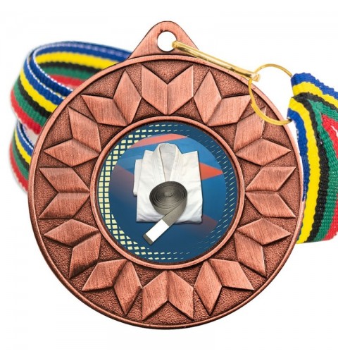 Medalla Karate Color 5617 Bronce Ø50mm
