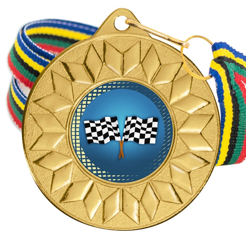 Medalla Karting Color 5617 Oro Ø50mm