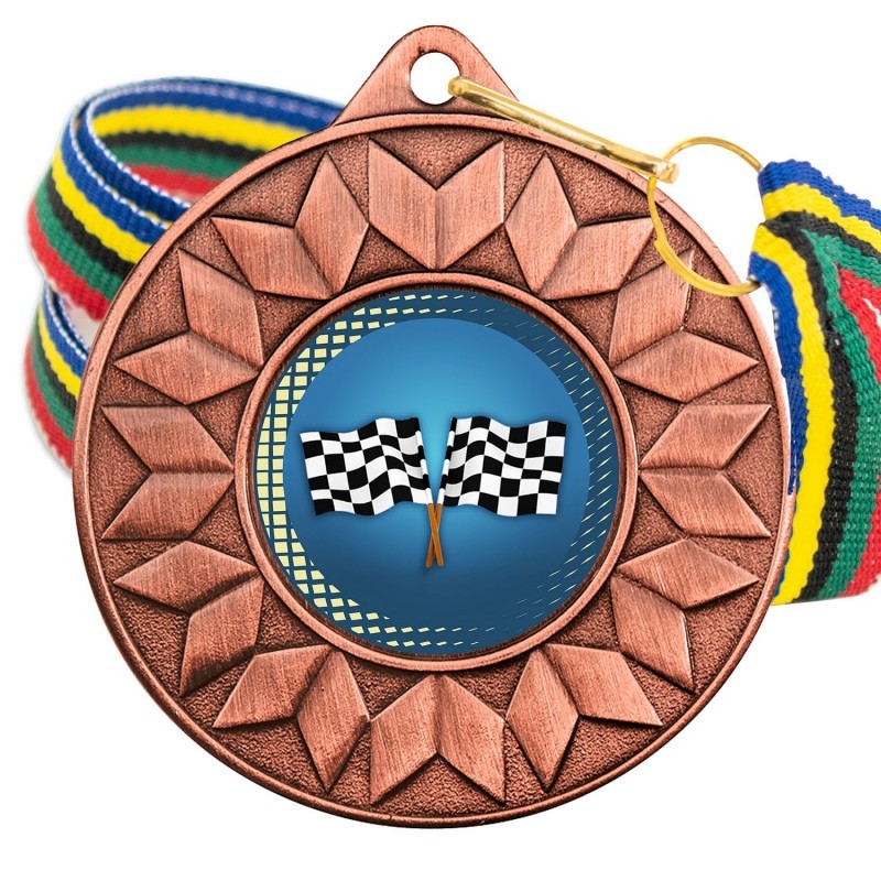 Medalla Karting Color 5617 Bronce Ø50mm