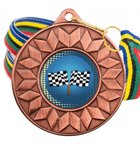 Medalla Karting Color 5617 Bronce Ø50mm