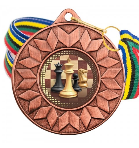 Medalla Ajedrez Color 5617 Bronce Ø50mm