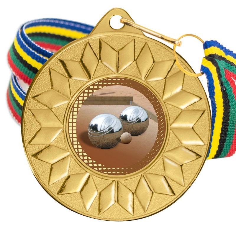 Medalla Petanca Color 5617 Oro Ø50mm
