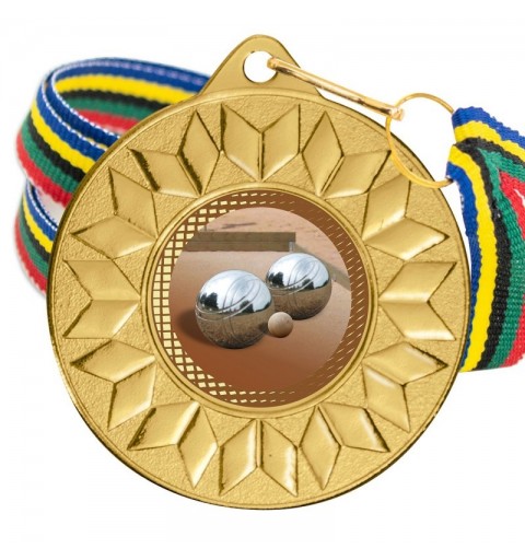Medalla Petanca Color 5617 Oro Ø50mm