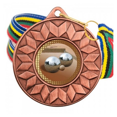 Medalla Petanca Color 5617 Bronce Ø50mm