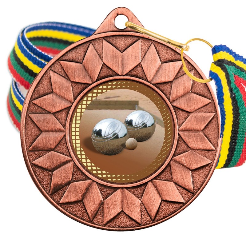 Medalla Petanca Color 5617 Bronce Ø50mm