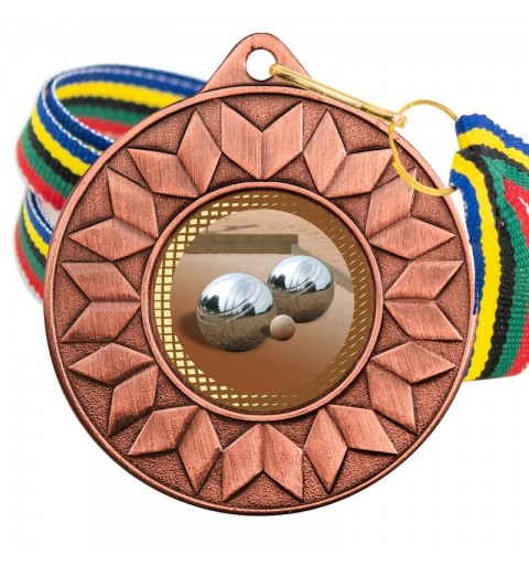 Medalla Petanca Color 5617 Bronce Ø50mm