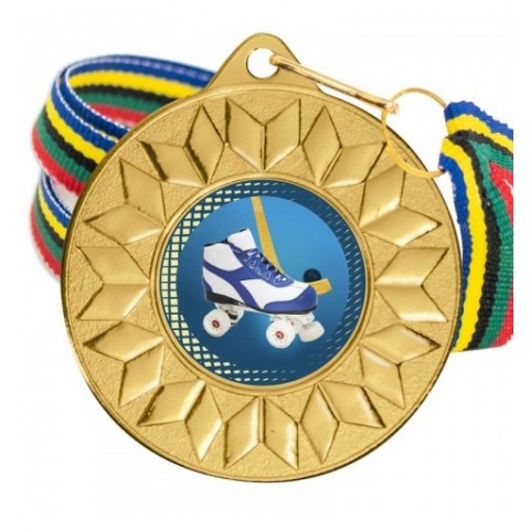 Medalla Hockey Patines Color 5617 Oro Ø50mm
