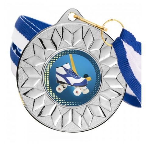 Medalla Hockey Patines Color 5617 Plata Ø50mm